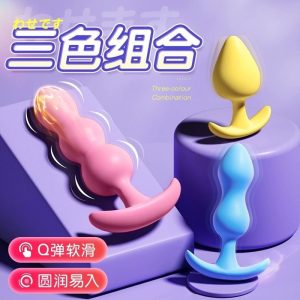 1779165739201--655755271 3-piece silicone anal plug trainer set